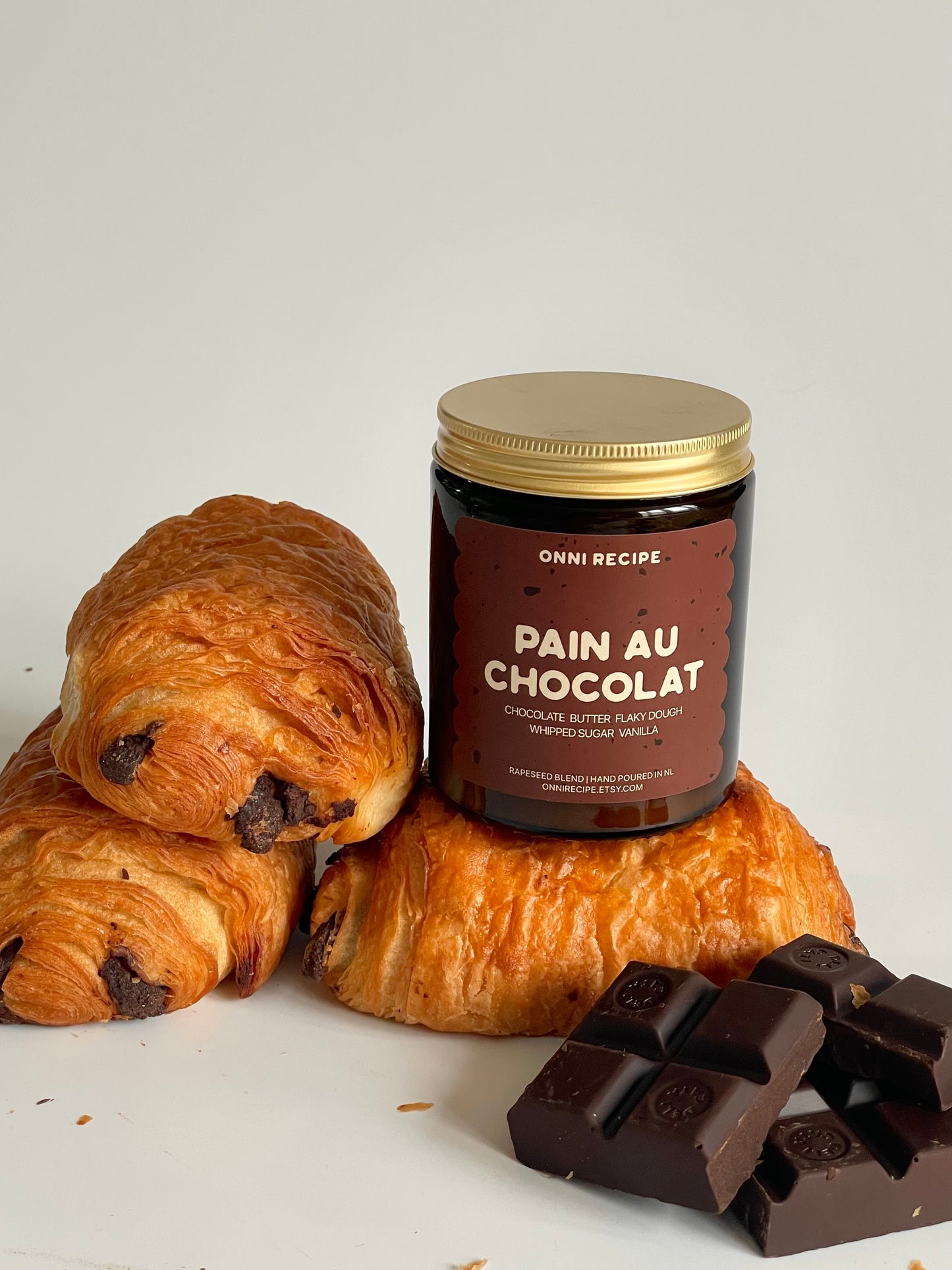 PAIN AU CHOCOLAT - RAPESEED CANDLE - 170ML/ 250ML