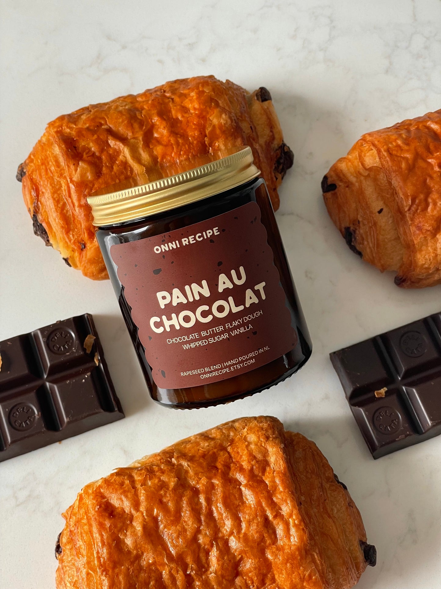 PAIN AU CHOCOLAT - RAPESEED CANDLE - 170ML/ 250ML