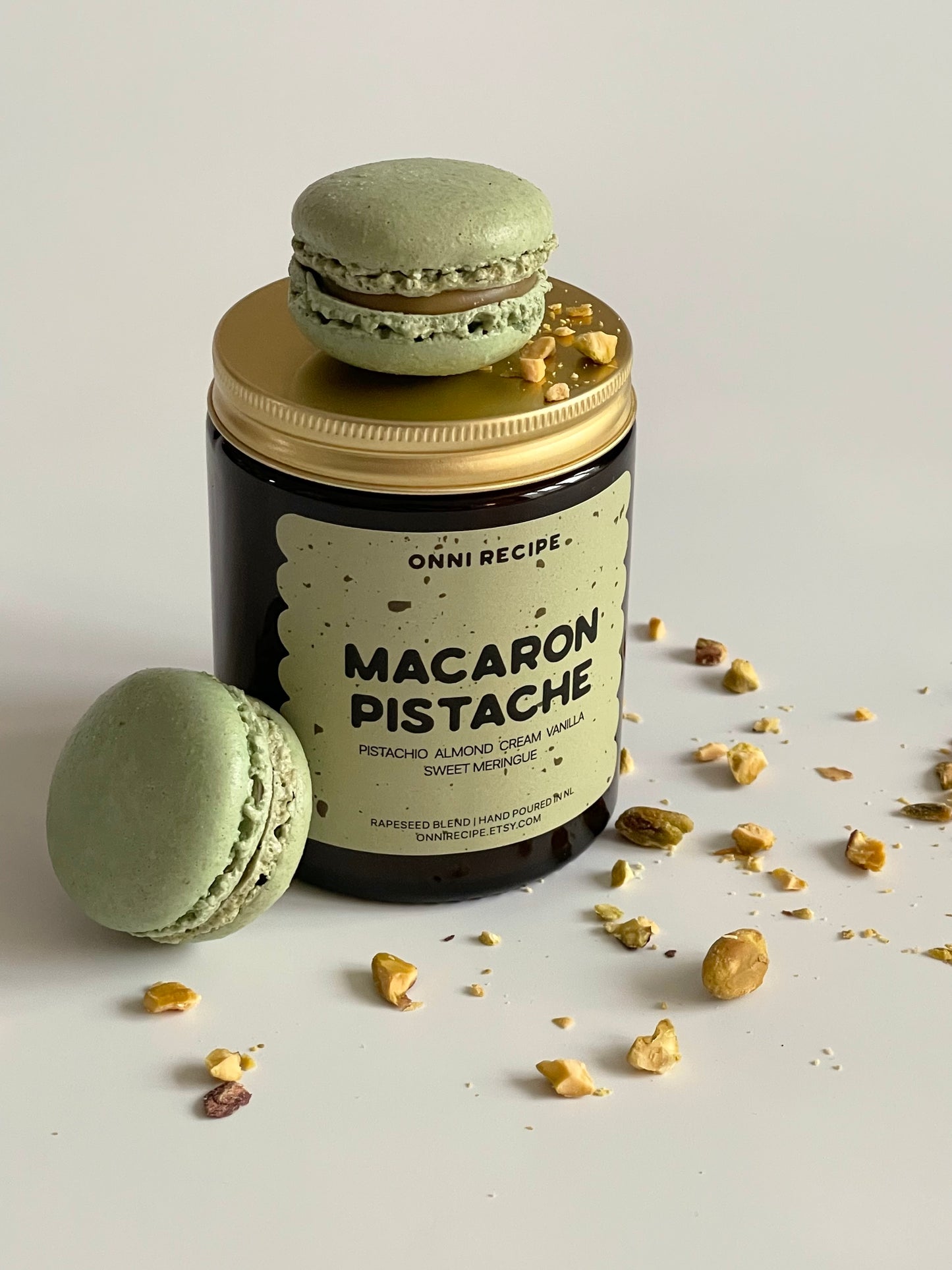 MACARON PISTACHE - RAPESEED CANDLE - 170ML/ 250ML