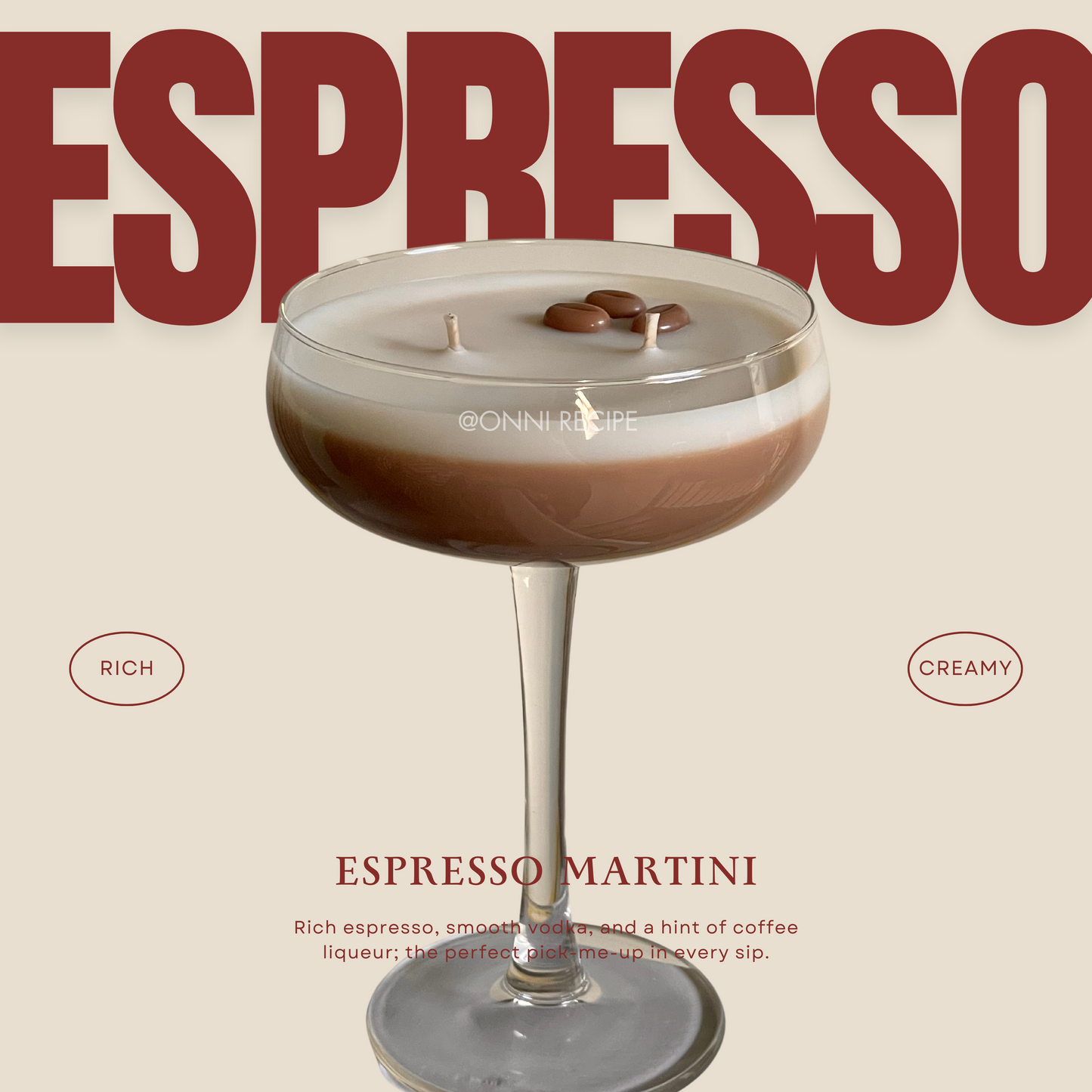 ESPRESSO MARTINI - RAPESEED CANDLE - 300ML