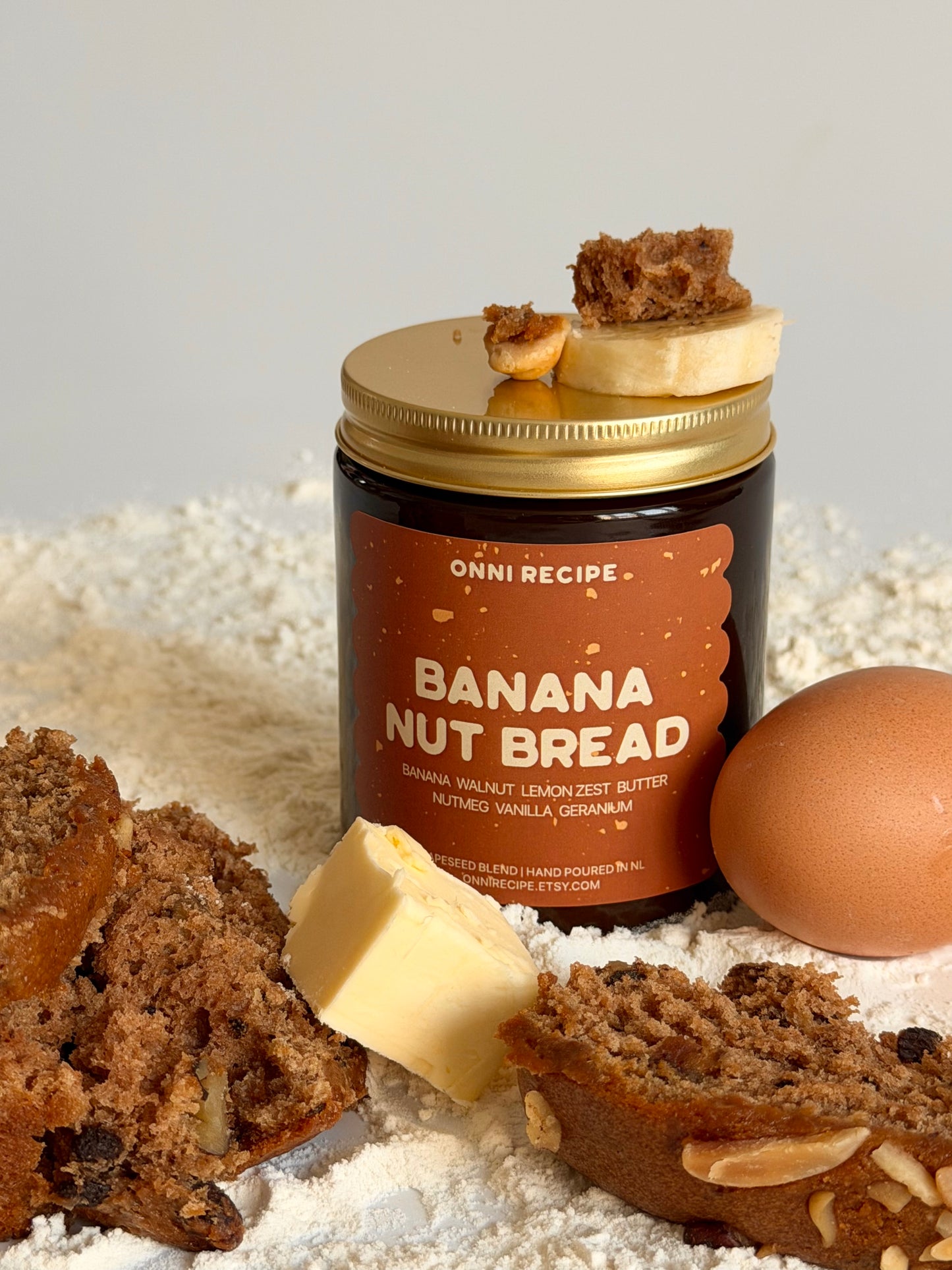 BANANA NUT BREAD - RAPESEED CANDLE - 170ML/ 250ML