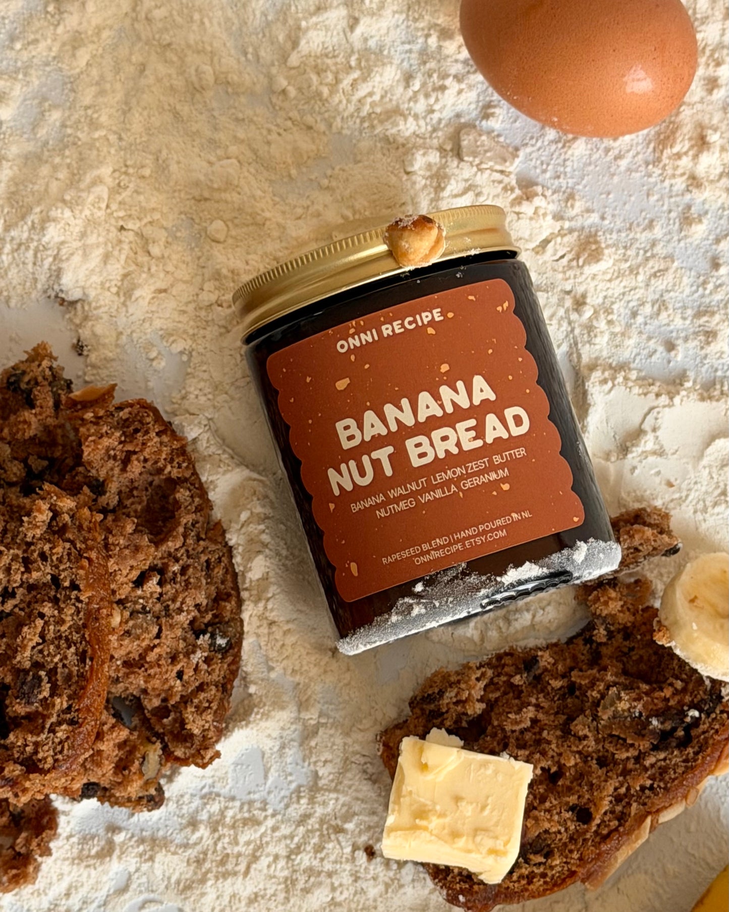 BANANA NUT BREAD - RAPESEED CANDLE - 170ML/ 250ML