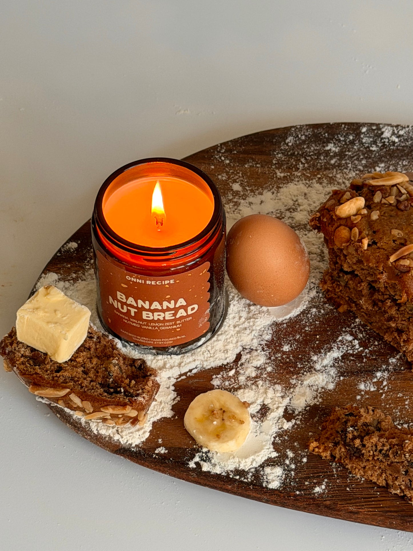 BANANA NUT BREAD - RAPESEED CANDLE - 170ML/ 250ML
