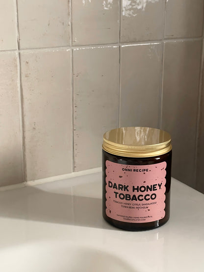 DARK HONEY TOBACCO - RAPESEED CANDLE - 170ML/ 250ML