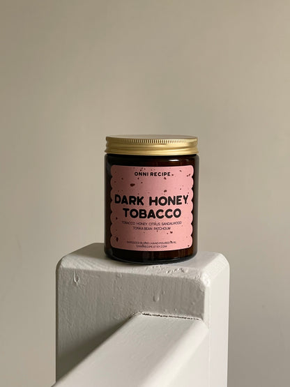 DARK HONEY TOBACCO - RAPESEED CANDLE - 170ML/ 250ML