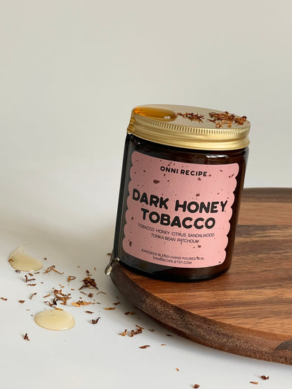 DARK HONEY TOBACCO - RAPESEED CANDLE - 170ML/ 250ML