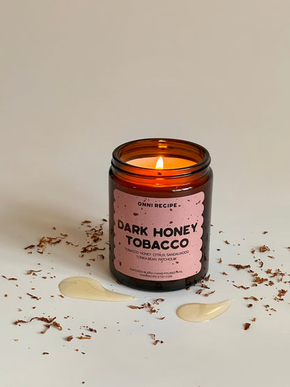 DARK HONEY TOBACCO - RAPESEED CANDLE - 170ML/ 250ML