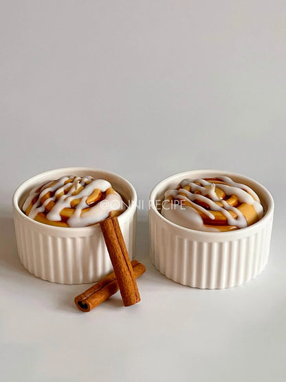 CINNAMON ROLL WITH CREAM VANILLA ICING - RAPESEED CANDLE - 200ML