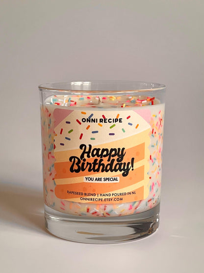HAPPY BIRTHDAY - RAPESEED CANDLE - 300ML