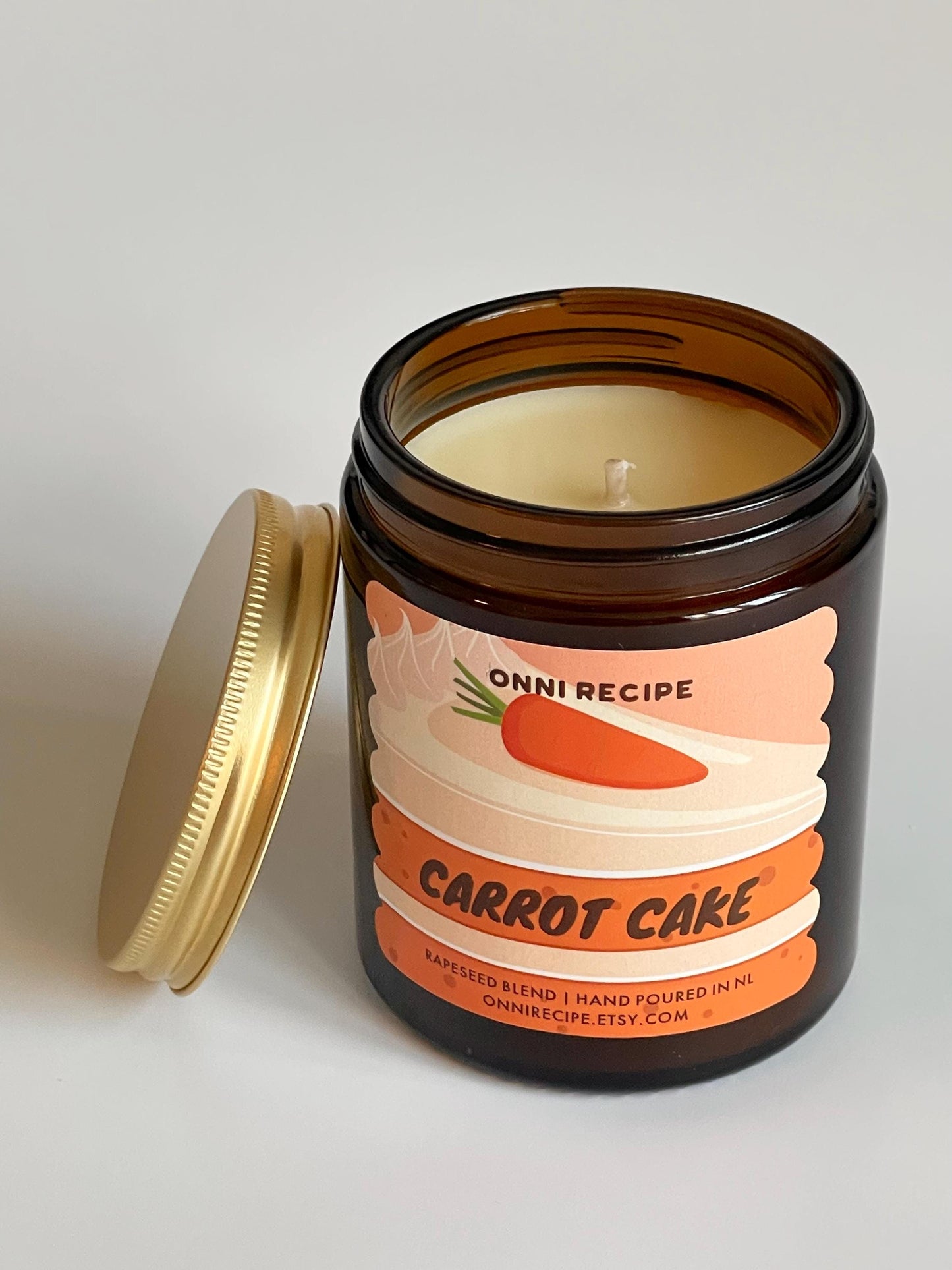 CARROT CAKE - RAPESEED WAX CANDLE - 170ML/ 250ML