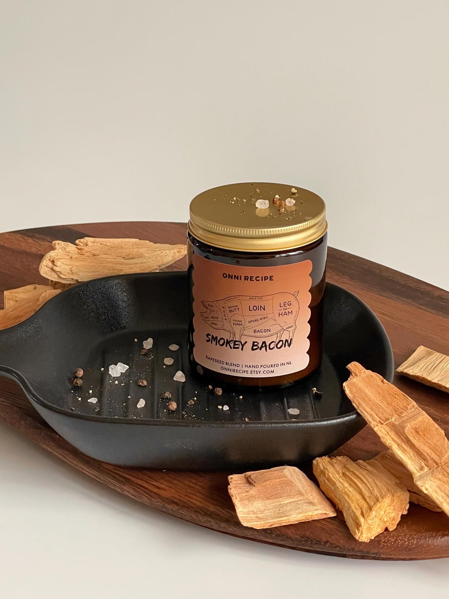 SMOKEY BACON - RAPESEED CANDLE - 170ML/ 250ML
