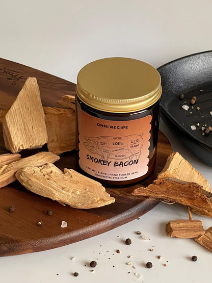 SMOKEY BACON - RAPESEED CANDLE - 170ML/ 250ML