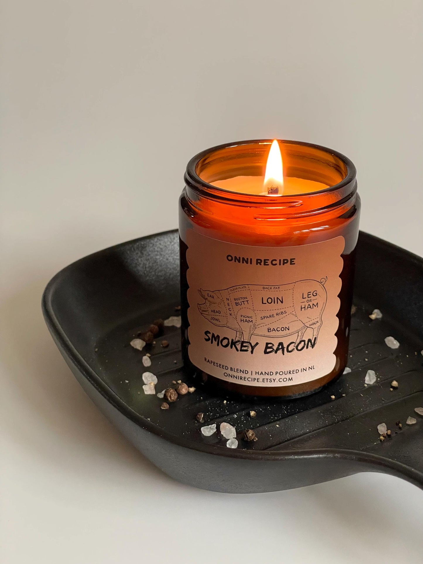 SMOKEY BACON - RAPESEED CANDLE - 170ML/ 250ML