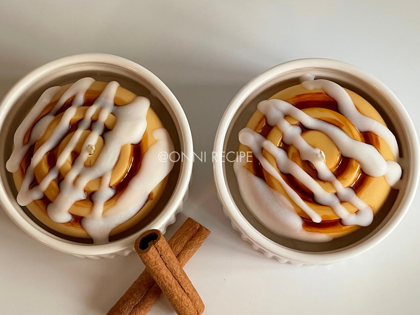 CINNAMON ROLL WITH CREAM VANILLA ICING - RAPESEED CANDLE - 200ML