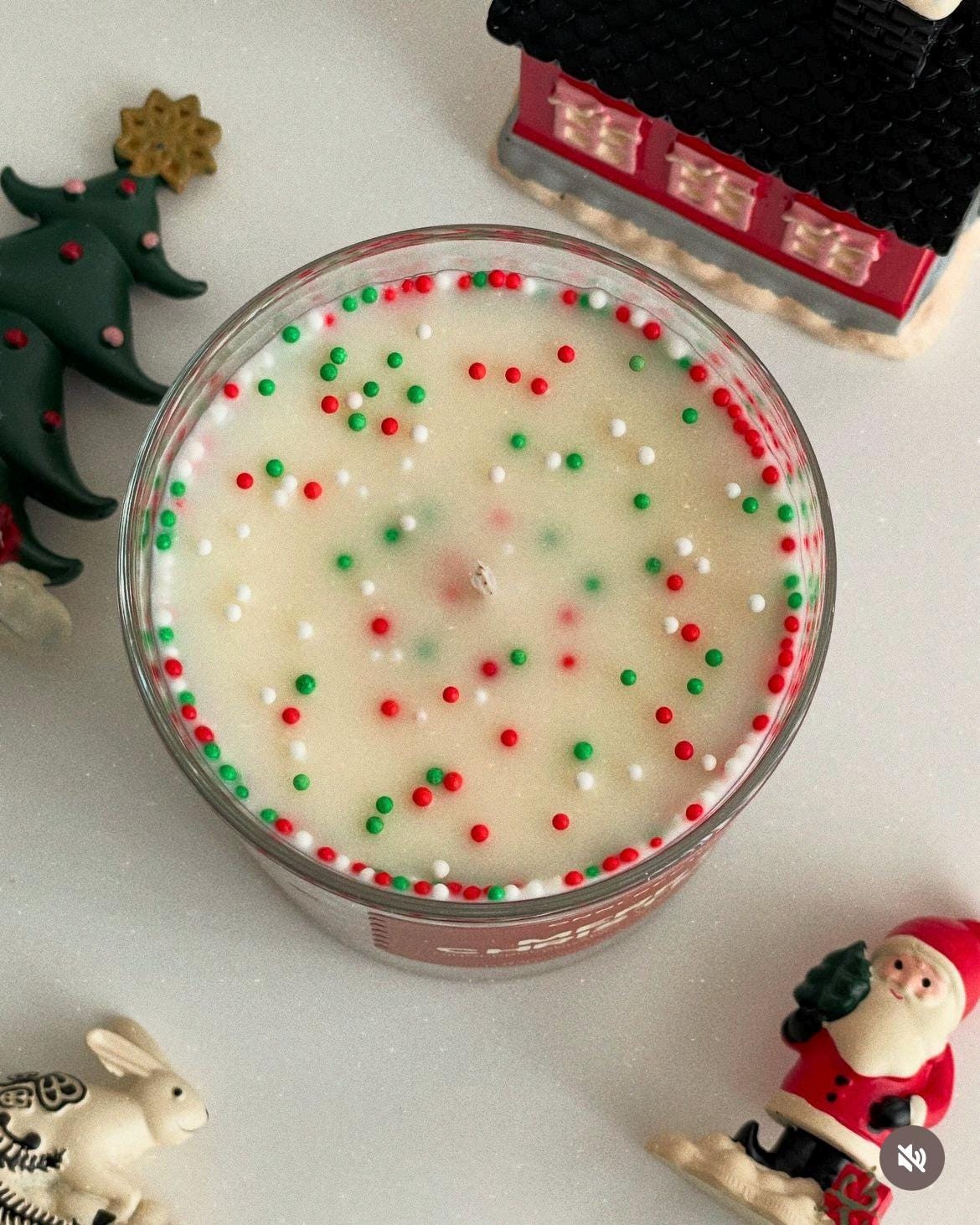 MERRY CHRISTMAS - SPRINKLED RAPESEED CANDLE - 300ML