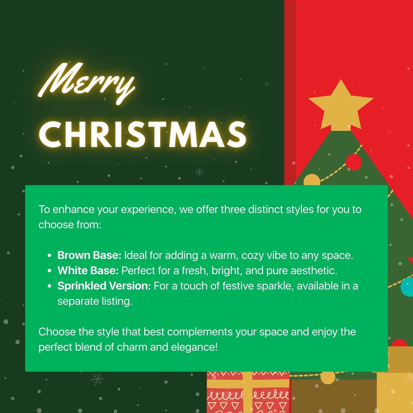 MERRY CHRISTMAS - RAPESEED CANDLE - 300ML