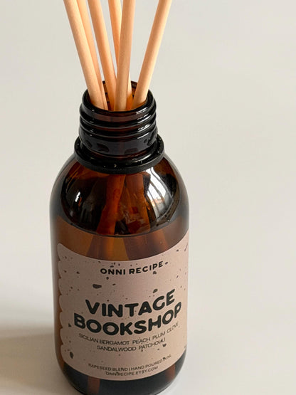 VINTAGE BOOKSHOP - REED DIFFUSER 120ML 4 MONTHS